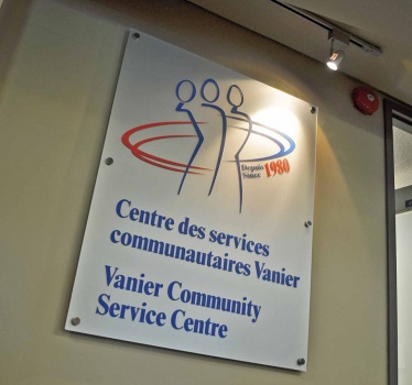 Vanier Community Service Centre, miscellaneous signage