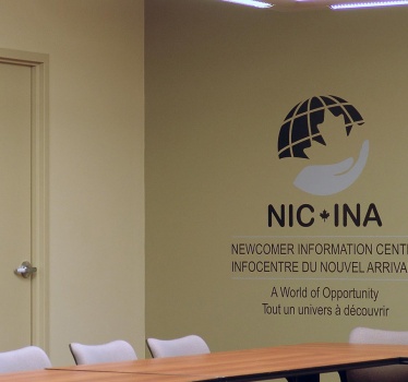 YMCA-YWCA Newcomer Information Centre, Ottawa, boardroom signage