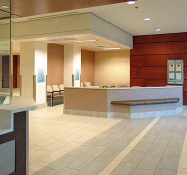 Royal Ottawa Hospital, reception area reconfiguration