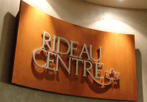 Rideau Centre Admin Offices, Ottawa, entrance and reception signage
