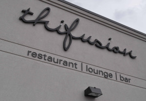 Thifusion restaurant and lounge, Ottawa, exterior signage