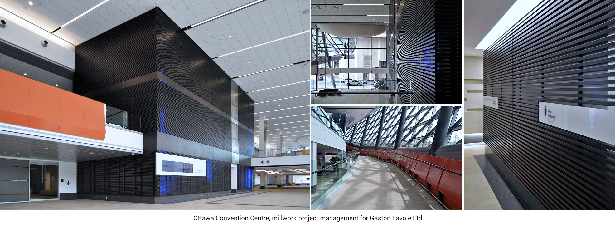 Ottawa Convention Centre, millwork project management for Gaston Lavoie Ltd
