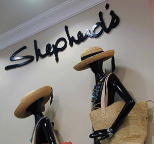 Shepherd's, Rideau Centre, Ottawa, branding signage