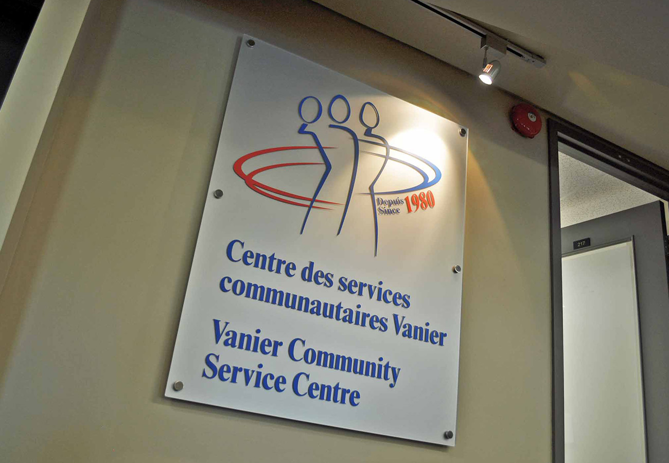 Vanier Community Service Centre, miscellaneous signage