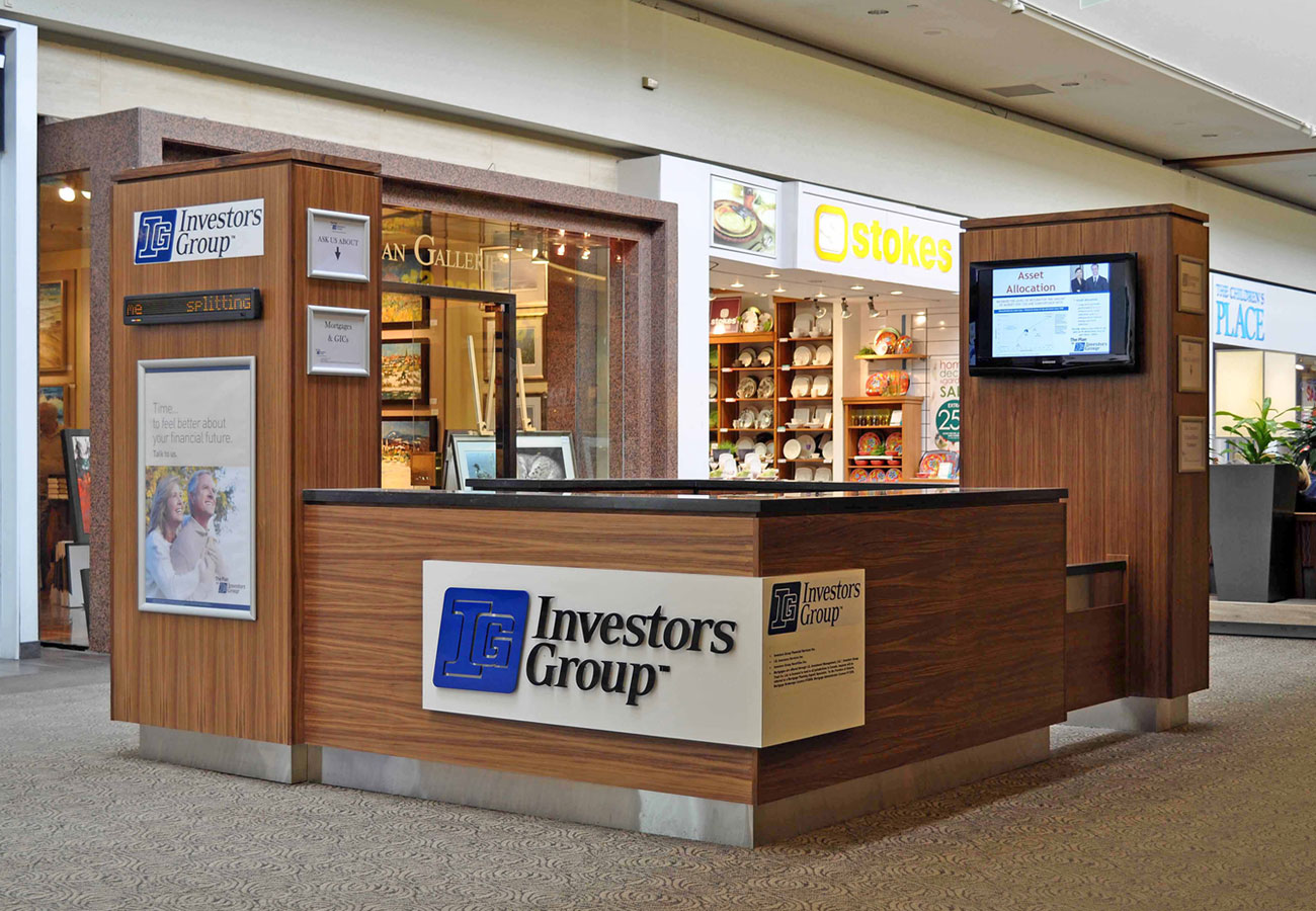 Investors Group kiosk, Carlingwood Mall, Ottawa